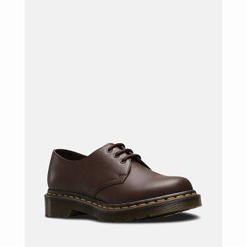 Dr Martens Női 1461 Virginia Bőr Oxford Cipő Sötét Barna